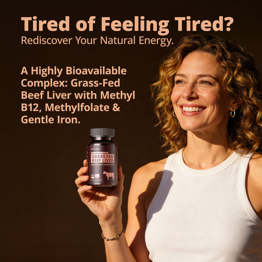 Grass Fed Beef Liver Capsules, Freeze Dried Beef Liver Supplement