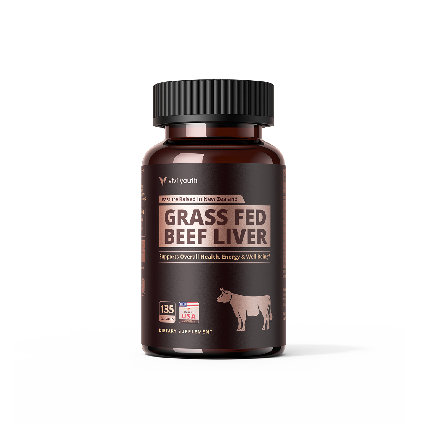 Grass Fed Beef Liver Capsules, Freeze Dried Beef Liver Supplement