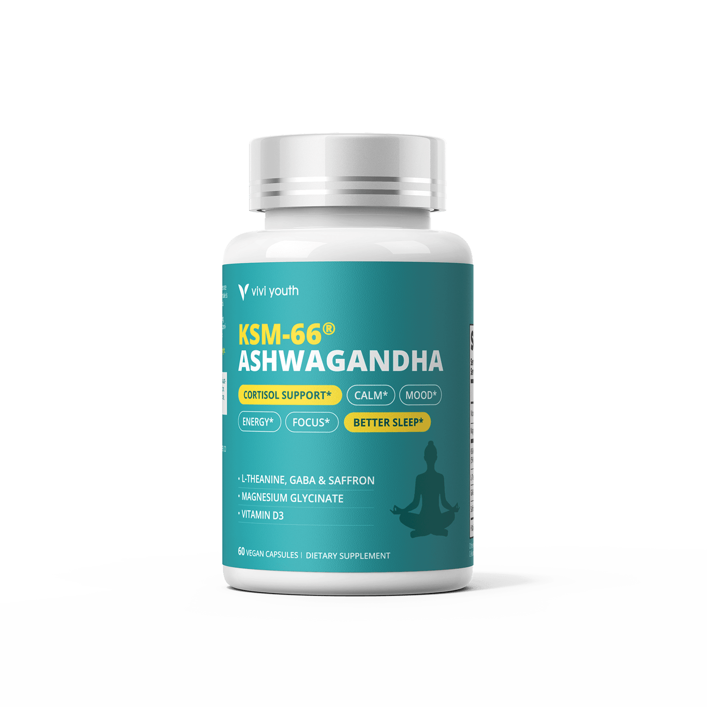 Cortisol Supplement with KSM-66® Ashwagandha & L-Theanine