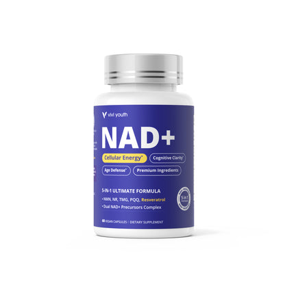 Doctor-Formulated NAD+ Supplement with NMN 250mg & NR 100mg