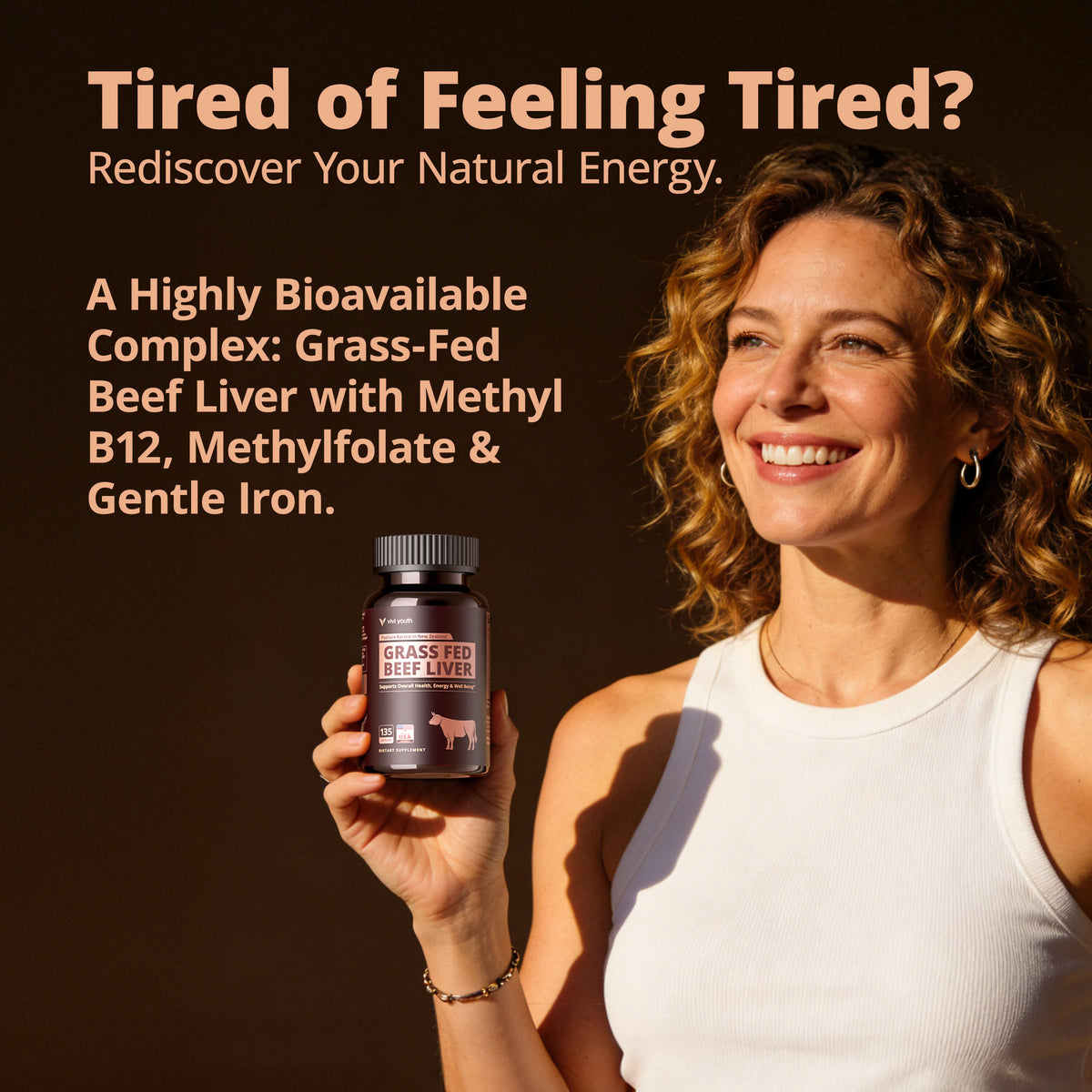 Grass Fed Beef Liver Capsules, Freeze Dried Beef Liver Supplement