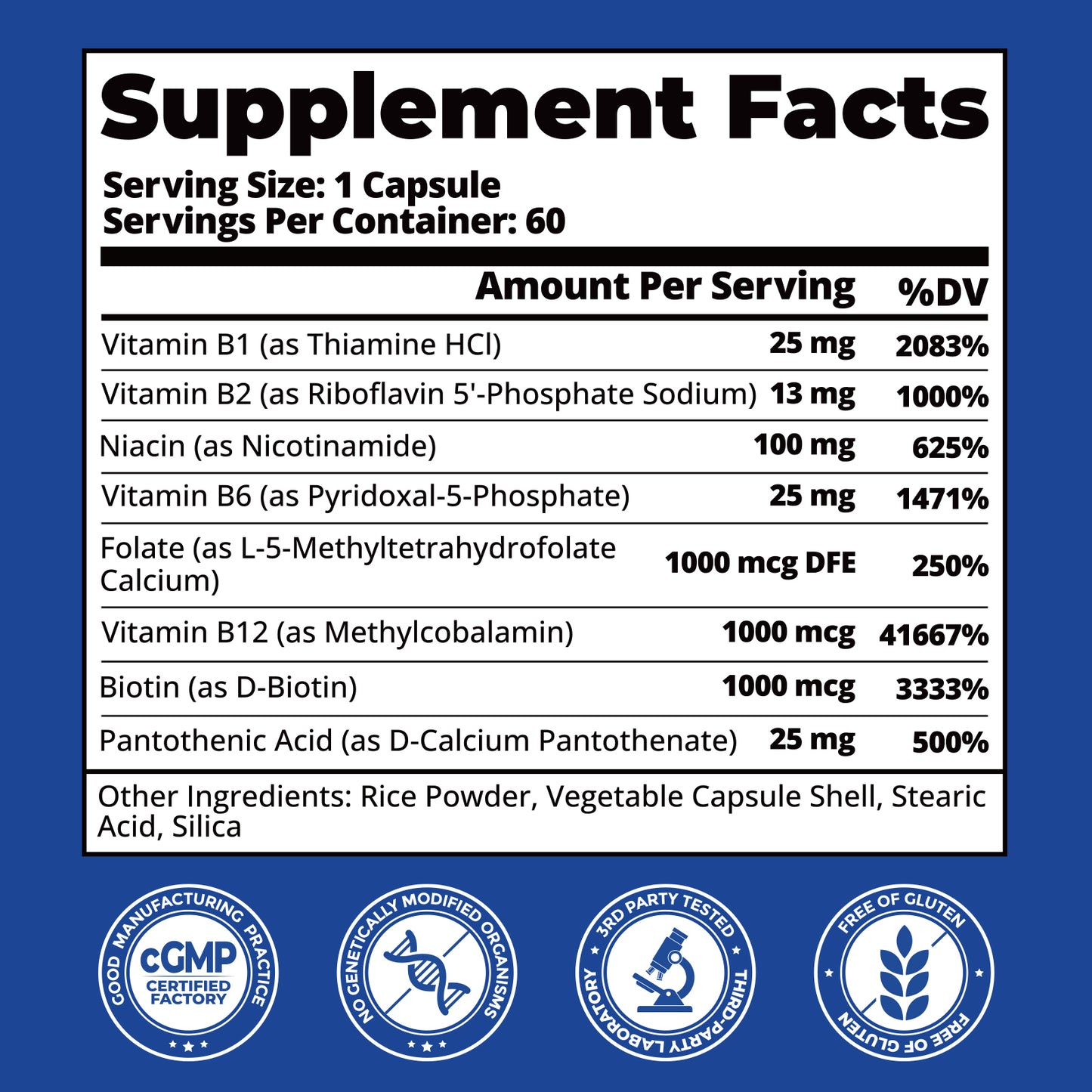 Vitamin B Complex for Women - BioActive Vitamin B12, Methylfolate - Methylated b Complex
