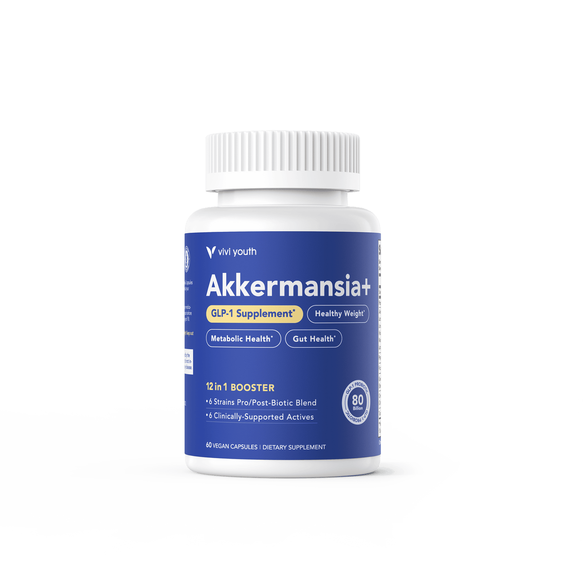Akkermansia Supplement with 80 Billion Probiotic Prebiotics