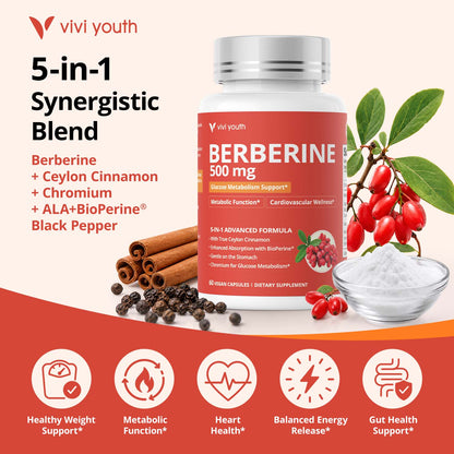 Berberine 500mg with Ceylon Cinnamon