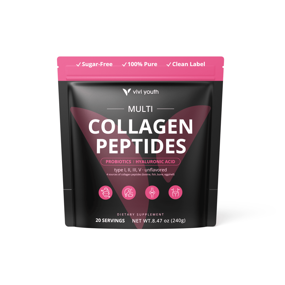 16-in-1 Verisol® Multi Collagen Peptides Powder for Women
