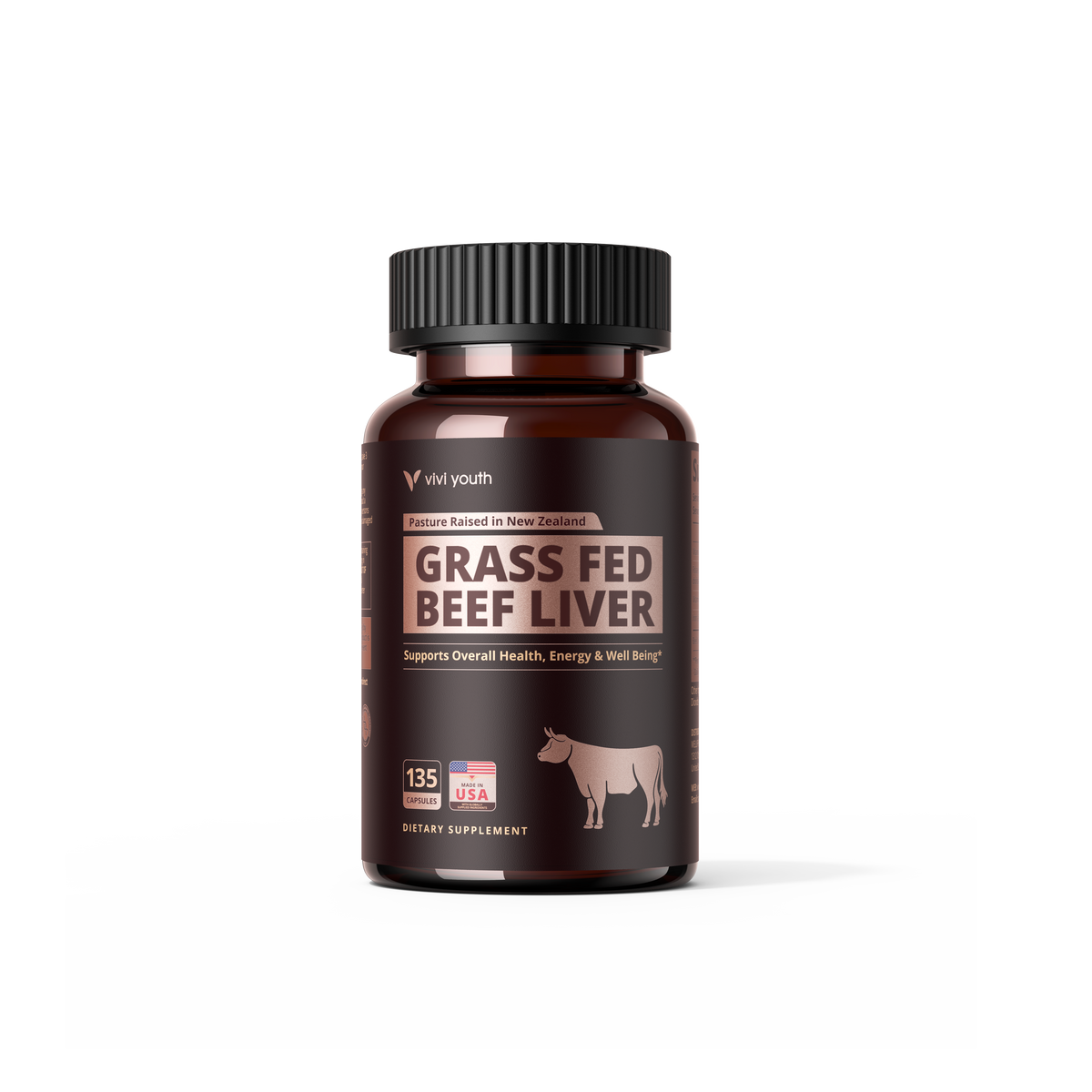 Grass Fed Beef Liver Capsules, Freeze Dried Beef Liver Supplement