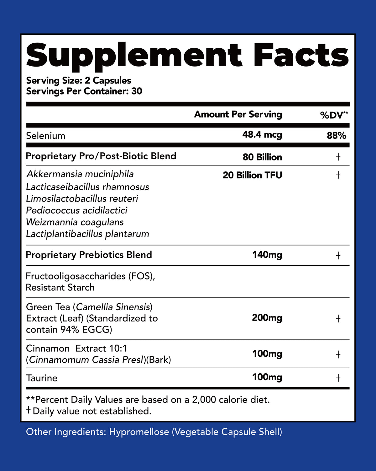 Akkermansia Supplement with 80 Billion Probiotic Prebiotics