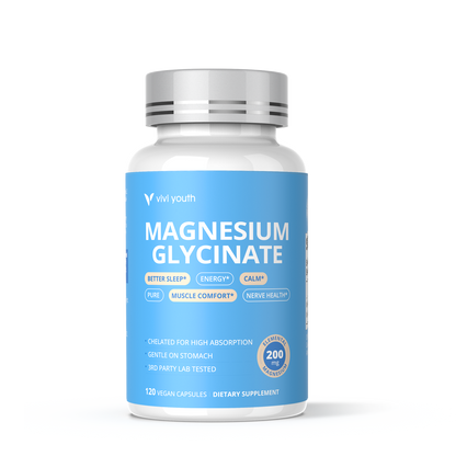 Magnesium Glycinate 200mg for Men & Women
