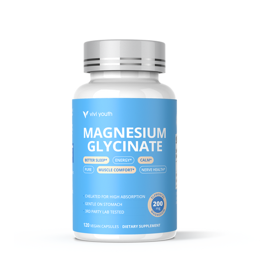 Magnesium Glycinate 200mg for Men & Women