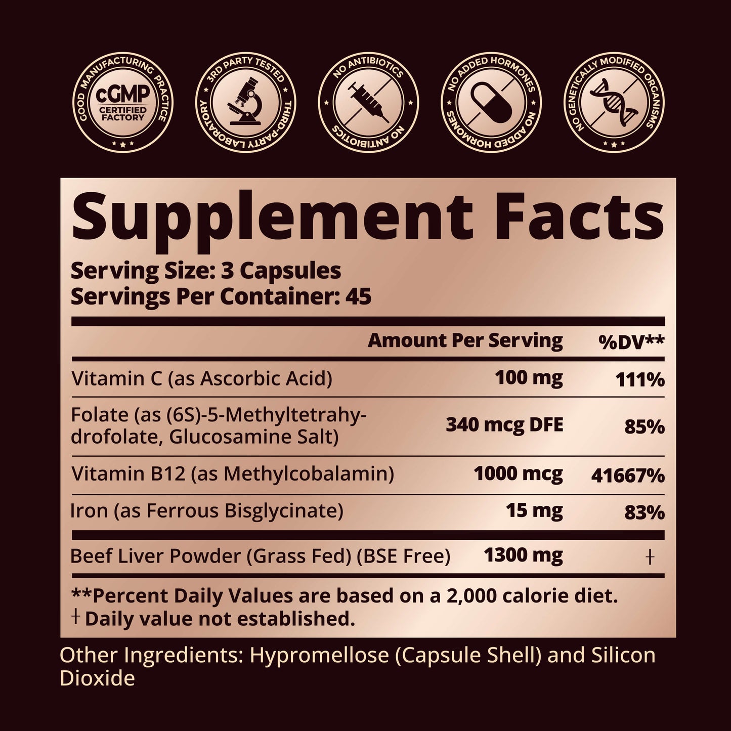 Grass Fed Beef Liver Capsules, Freeze Dried Beef Liver Supplement