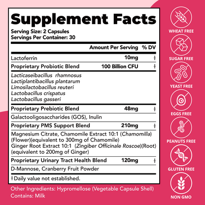Vaginal Probiotics – pH Balance, Feminine Odor Control & Yeast Support